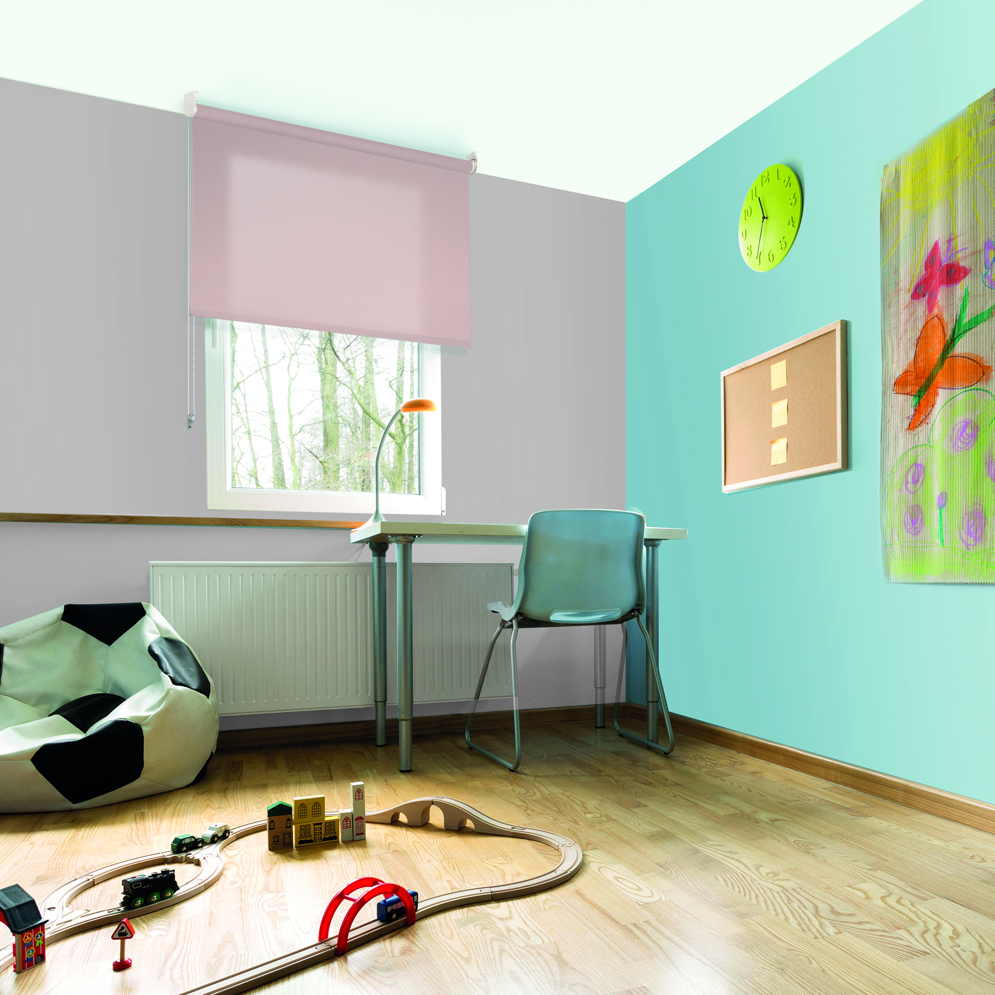 Image of VIEWTEX Tenda a rullo traslucida L2000 Rosa quarzo 120 X 250cm - Made in Europe - 5 anni di garanzia